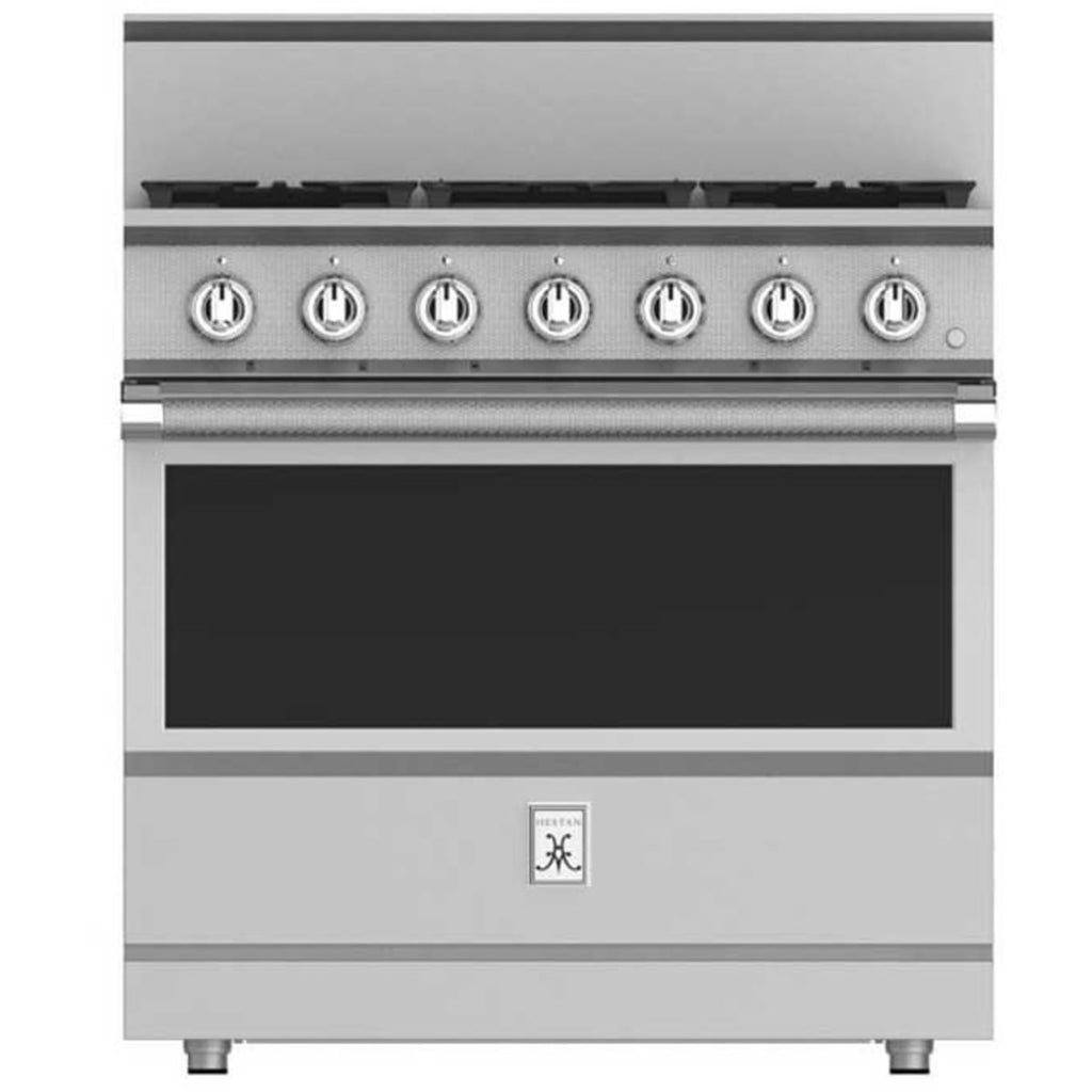 Hestan KRG365-LP - 36 Inch Freestanding Professional Gas Range, 5.8 Cu. Ft. Capacity: Stainless Steel, Liquid Propane