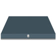 Hestan KVC42-GG - 42 Inch Wall Mount Chimney Style Hood - Pacific Fog Grey in kitchen setting.