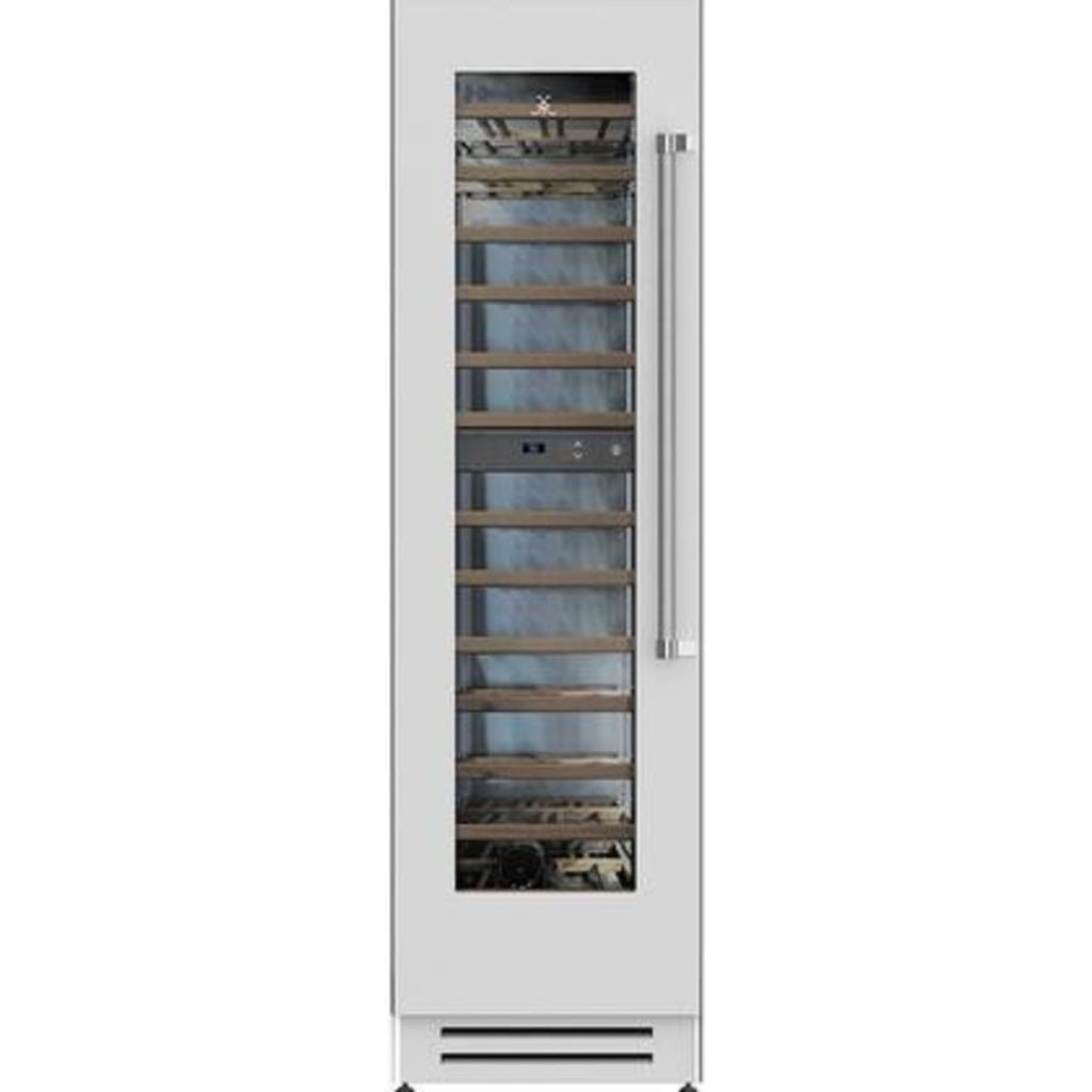 Hestan wine cooler with triple-paned glass door