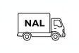 line art delivery truck with NAL on the side of the truck