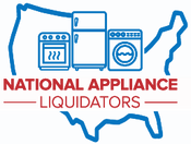 Brand logo on blue background