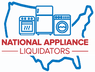 Brand logo on blue background
