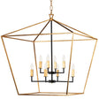 Maxim Lighting 25154GLTXB - Abode 8-Light Chandelier with gold frame and clear glass shades, ideal for luxury appliances sale.