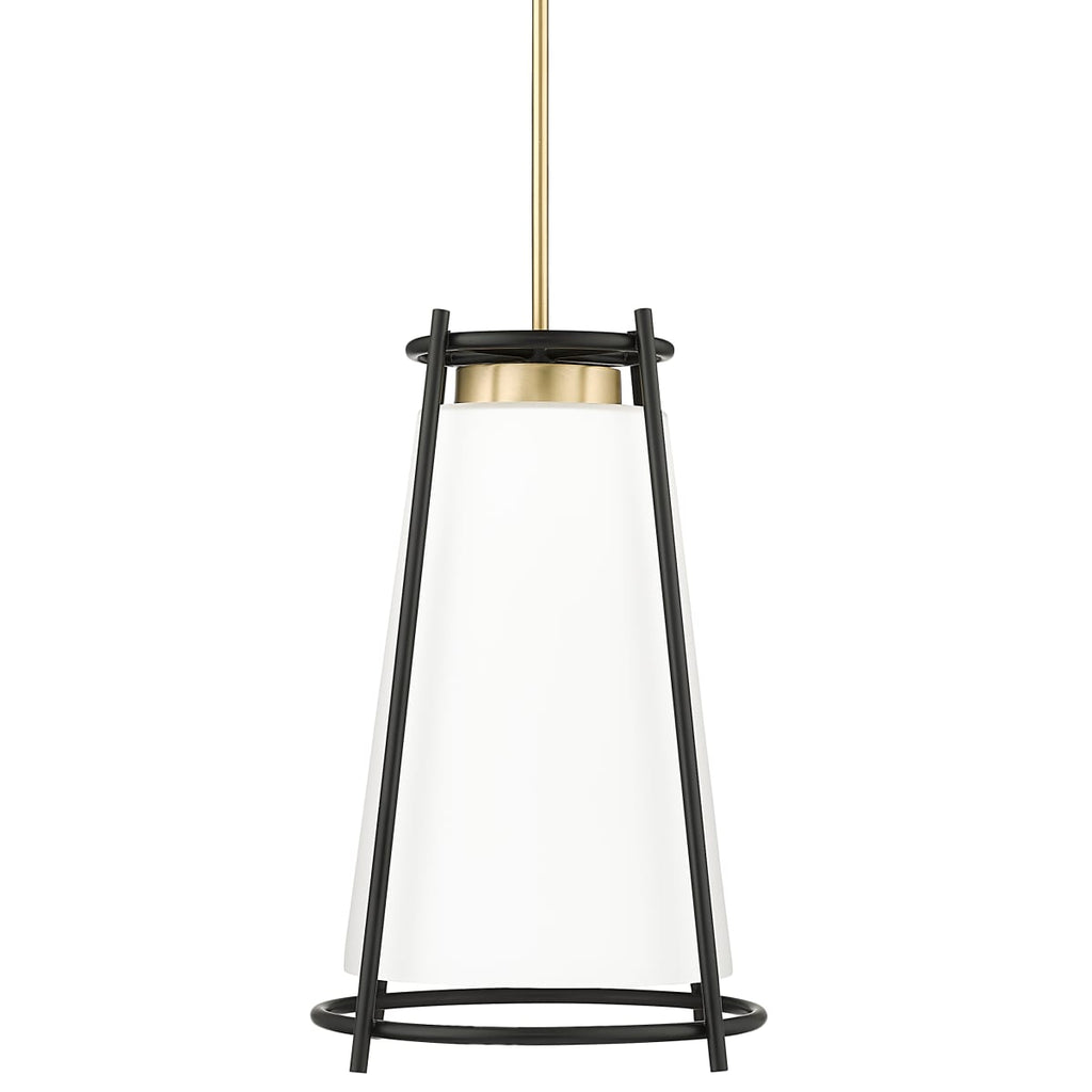 Millennium Lighting pendant with opal glass shade