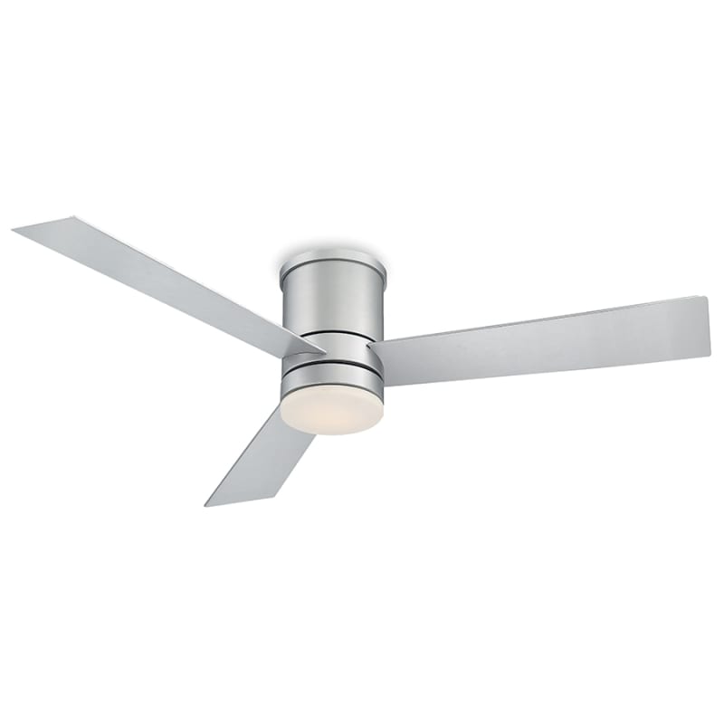 Modern Forms Axis 52'' ceiling fan in titanium silver with LED light
