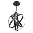 Modern Forms PD-61728-BK - Kinetic LED 28 inch Black Pendant Ceiling Light in 28in. with unique spherical design.