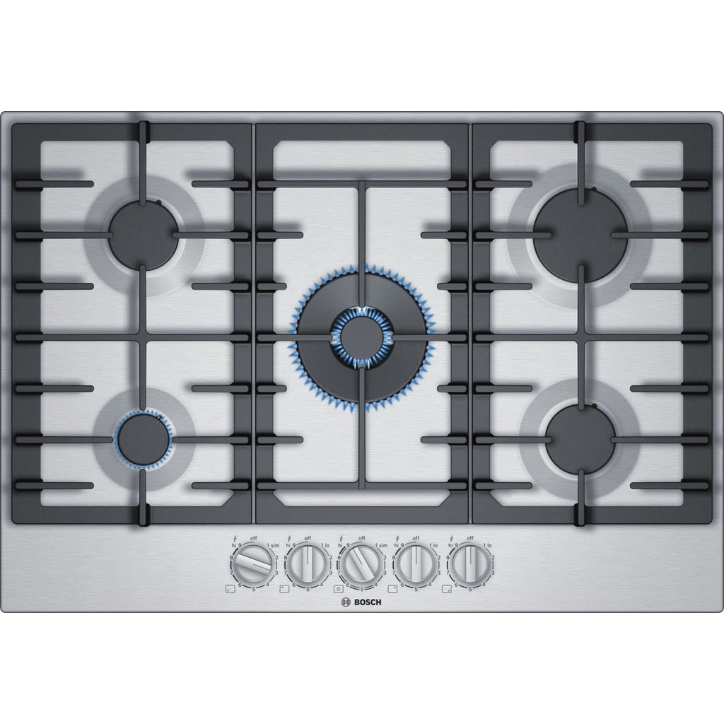 Bosch gas cooktop with 5 burners