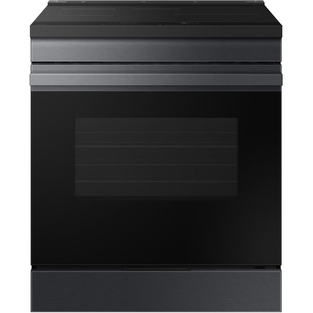 Samsung BESPOKE NSI6DG9100MT 30 Inch Slide-In Induction Smart Range with 4 Elements, 6.3 cu. ft. Oven Capacity, Sync Burner, Storage Drawer, Self & Steam Clean, Sabbath Mode, ADA Compliant and ENERGY