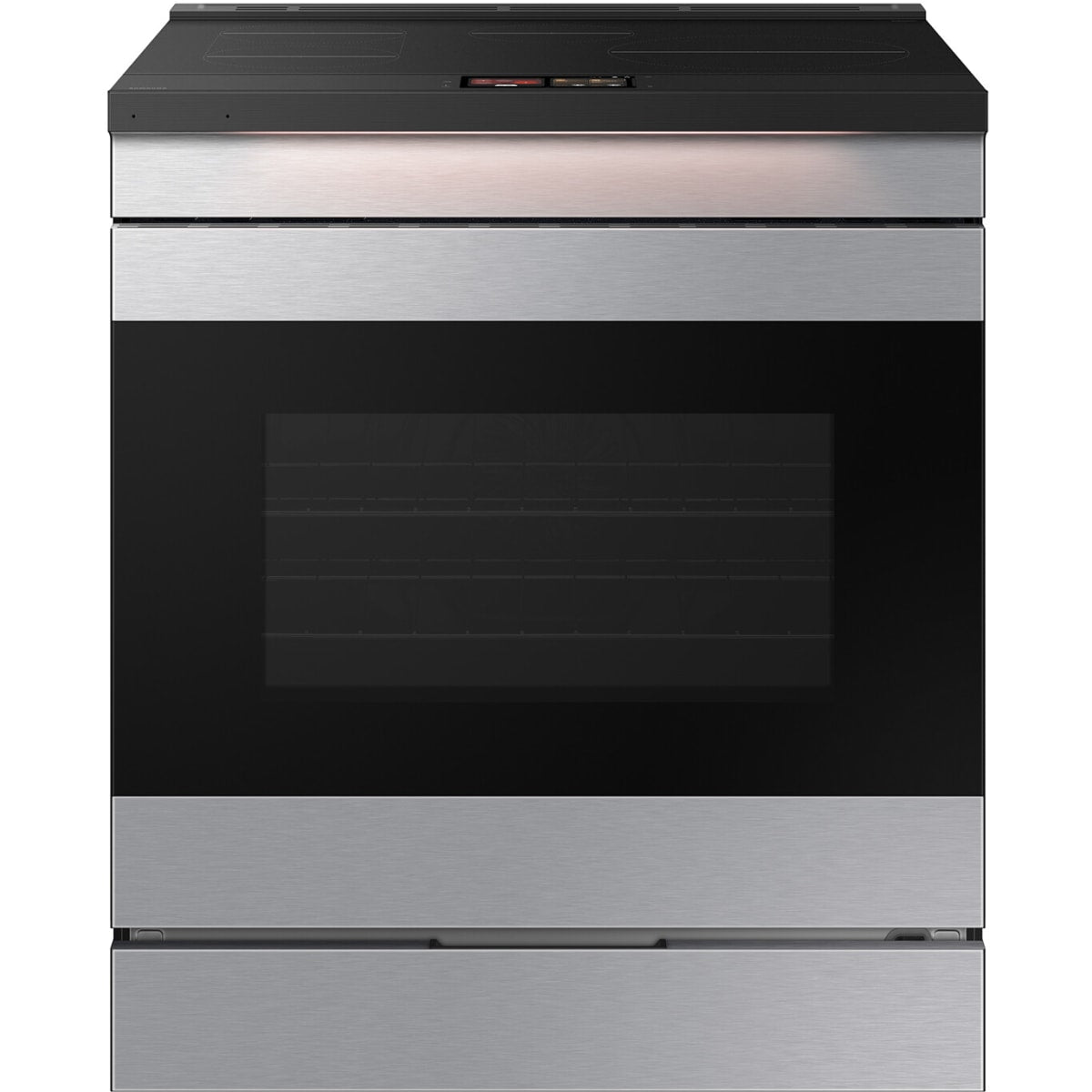 Samsung BESPOKE NSI6DG9900SR 30 Inch Slide-In Induction Smart Range with 4 Elements, 6.3 cu. ft. Convection+ Oven, Sync Burner