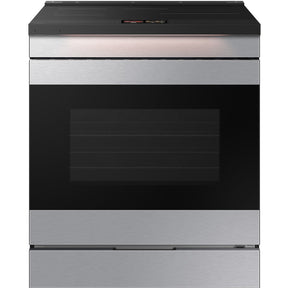 Samsung BESPOKE NSI6DG9900SR 30 Inch Slide-In Induction Smart Range with 4 Elements, 6.3 cu. ft. Convection+ Oven, Sync Burner