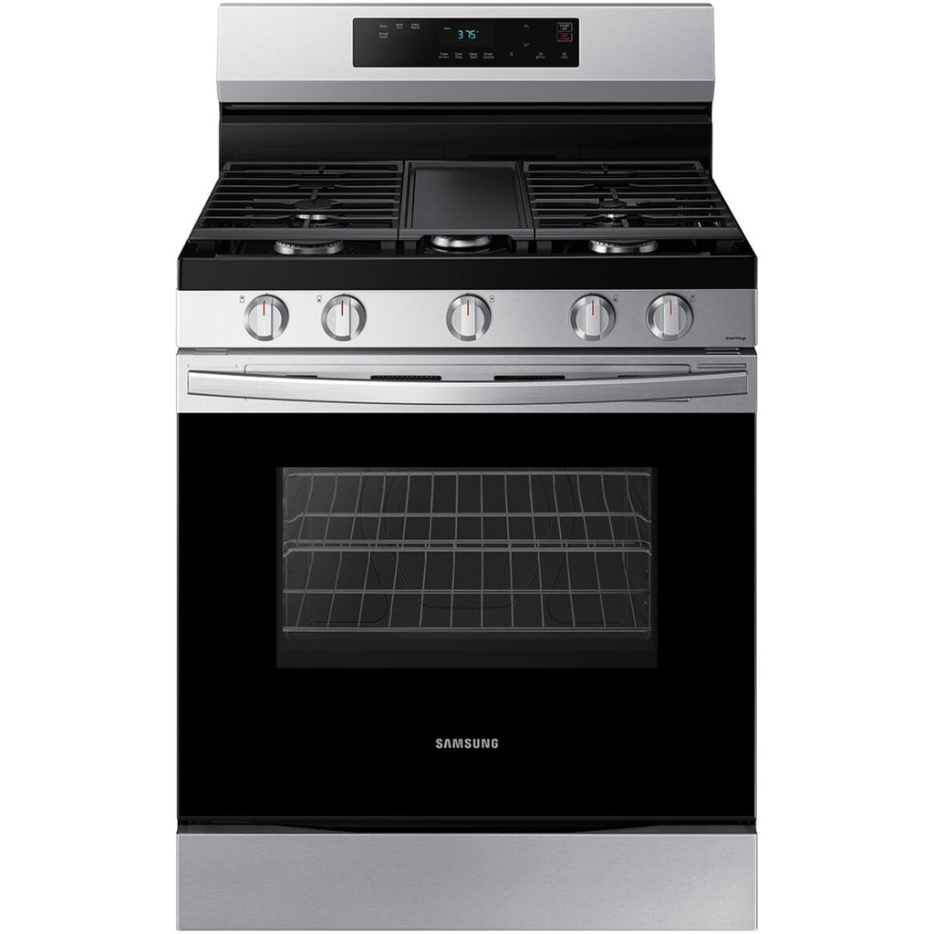 SAMSUNG freestanding gas range with griddle