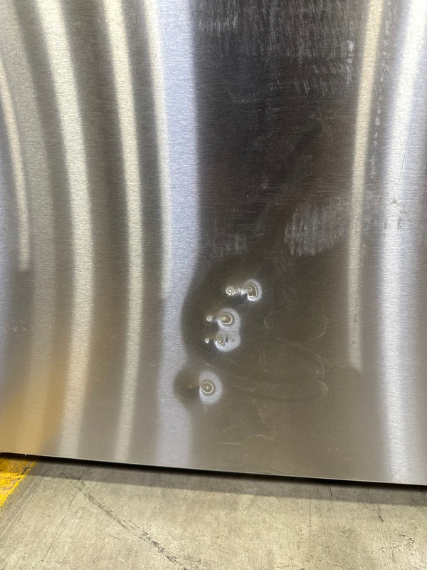 LG refrigerator dented stainless steel surface