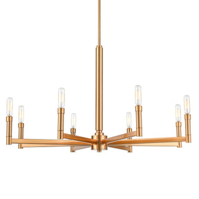 Park Harbor PHHL6538MB - Kunin 8-Light 60W Candelabra Chandelier in Matte Black, luxury appliances sale, appliance liquidation.