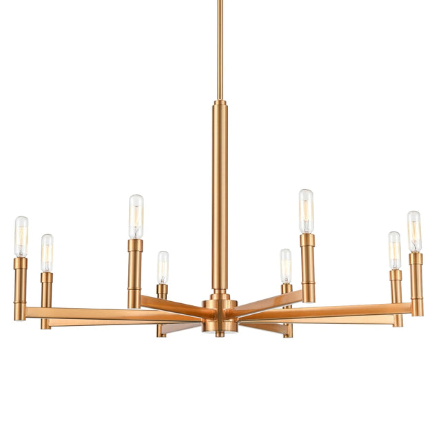 Park Harbor PHHL6538MB - Kunin 8-Light 60W Candelabra Chandelier in Matte Black, luxury appliances sale, appliance liquidation.