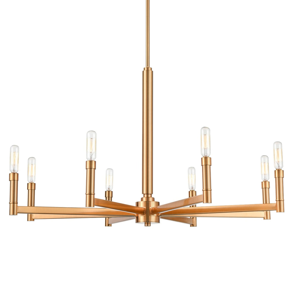 Park Harbor 8-Light Candelabra Chandelier in Gold