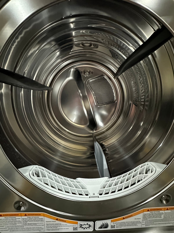 LG dryer interior with TurboSteam technology