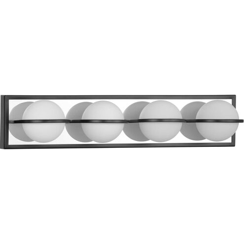 Progress Lighting P300313-031-30 - LED Bath Bracket modern lighting with four globe lights for efficient bathroom illumination.