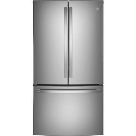 GE Profile PWE23KYNFS 36 Inch Counter Depth French Door Refrigerator with 23.1 Cu. Ft. Capacity, TwinChill™, Turbo Cool/Freeze.