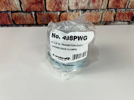 ACCESSORY - DRYER VENT HOSE KIT (WITH CLAMPS) packaged with 2 worm gear clamps for secure dryer installation.