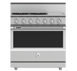 Hestan KRG364GD-NG - 36" 4-Burner Dual Fuel Range with 12" Griddle - Luxury appliances sale.