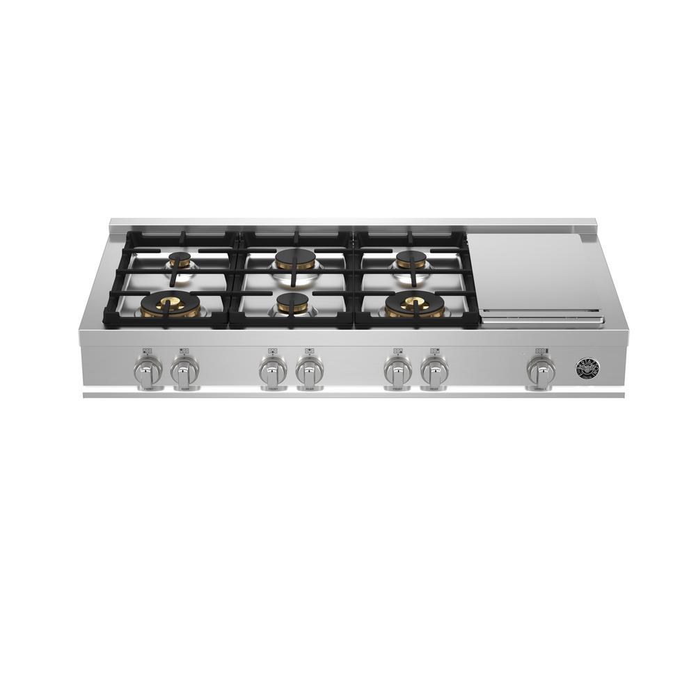 Bertazzoni gas rangetop 6 burners griddle