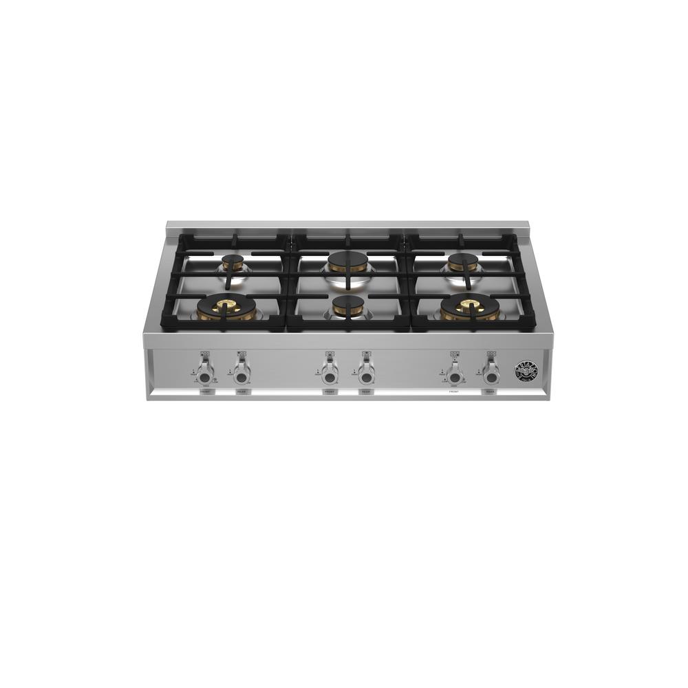 Bertazzoni gas rangetop 36" with 6 brass burners