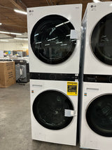 LG WKG101HWA Single Unit Front Load LG WashTower™ with Center Control™ 4.5 cu. ft. Washer and 7.4 cu. ft. Electric Dryer - WHITE