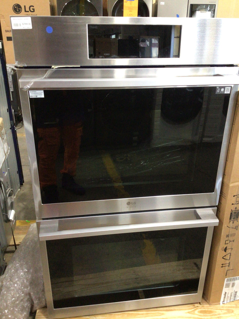 LG STUDIO WDES9428F 30" Built-In Electric Convection Double Wall Oven with Air Fry and Sous Vide - Stainless steel