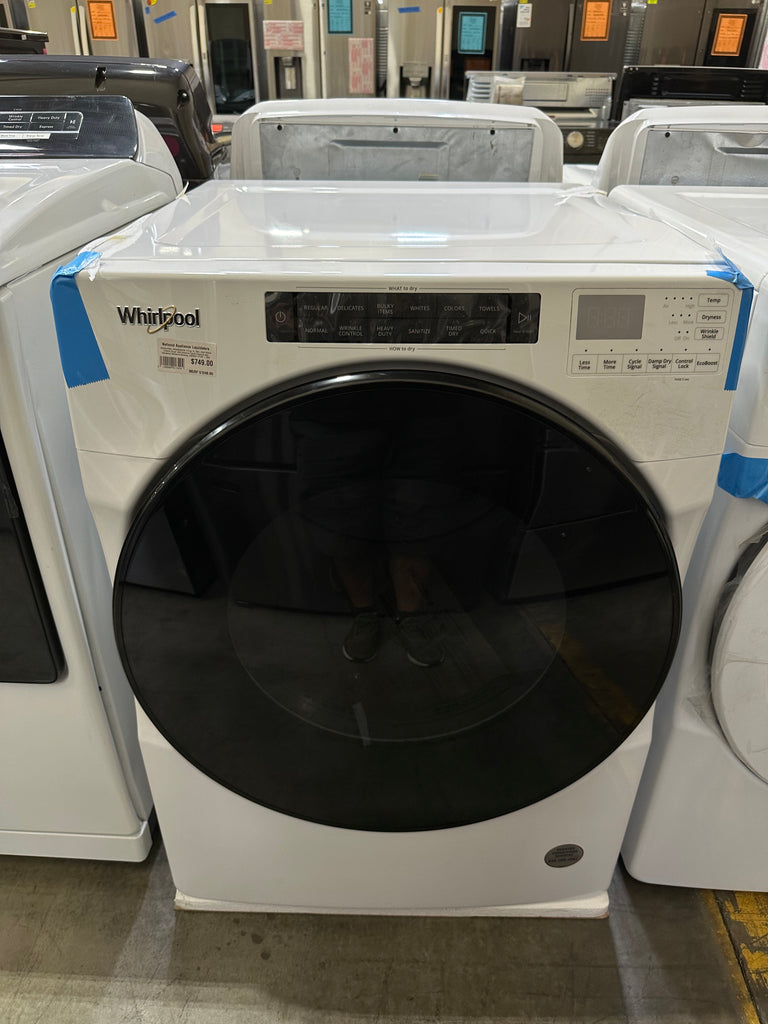 Whirlpool electric dryer with intuitive controls