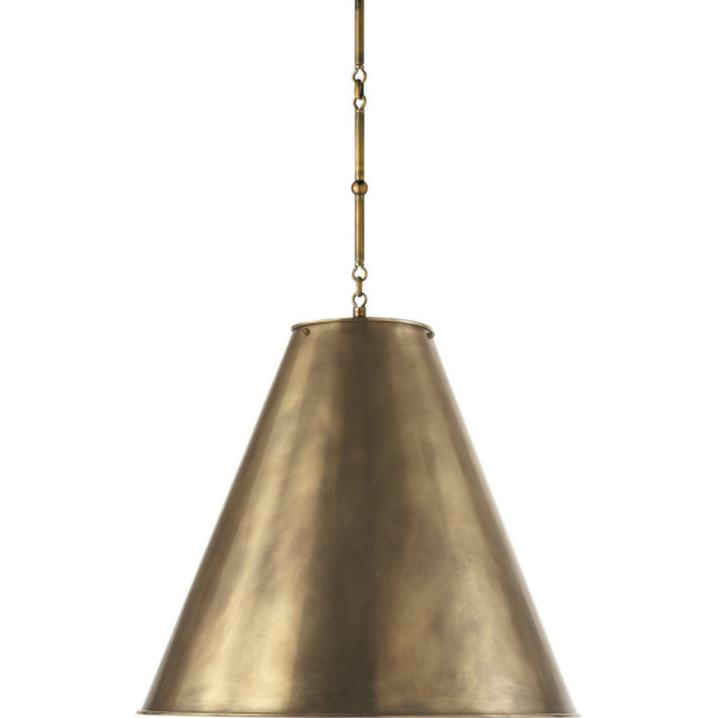Visual Comfort Goodman Large Hanging Lamp Antique Brass