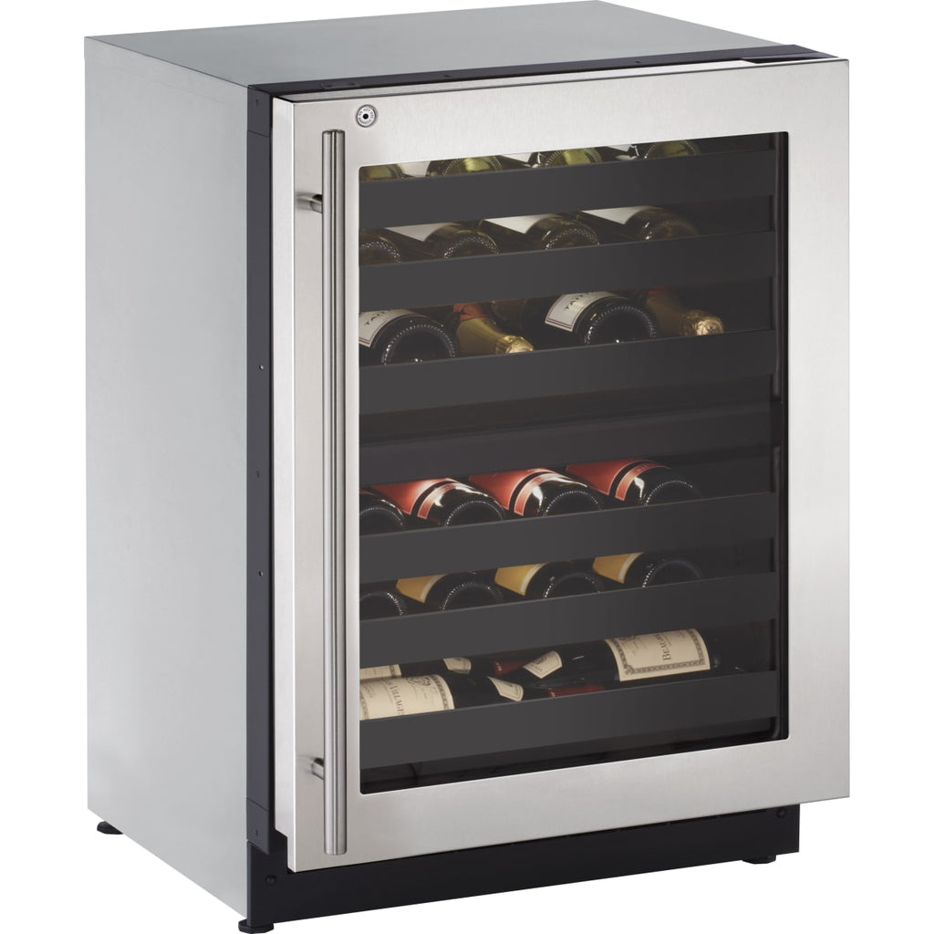 U-Line wine cooler built-in 43 bottle dual-zone
