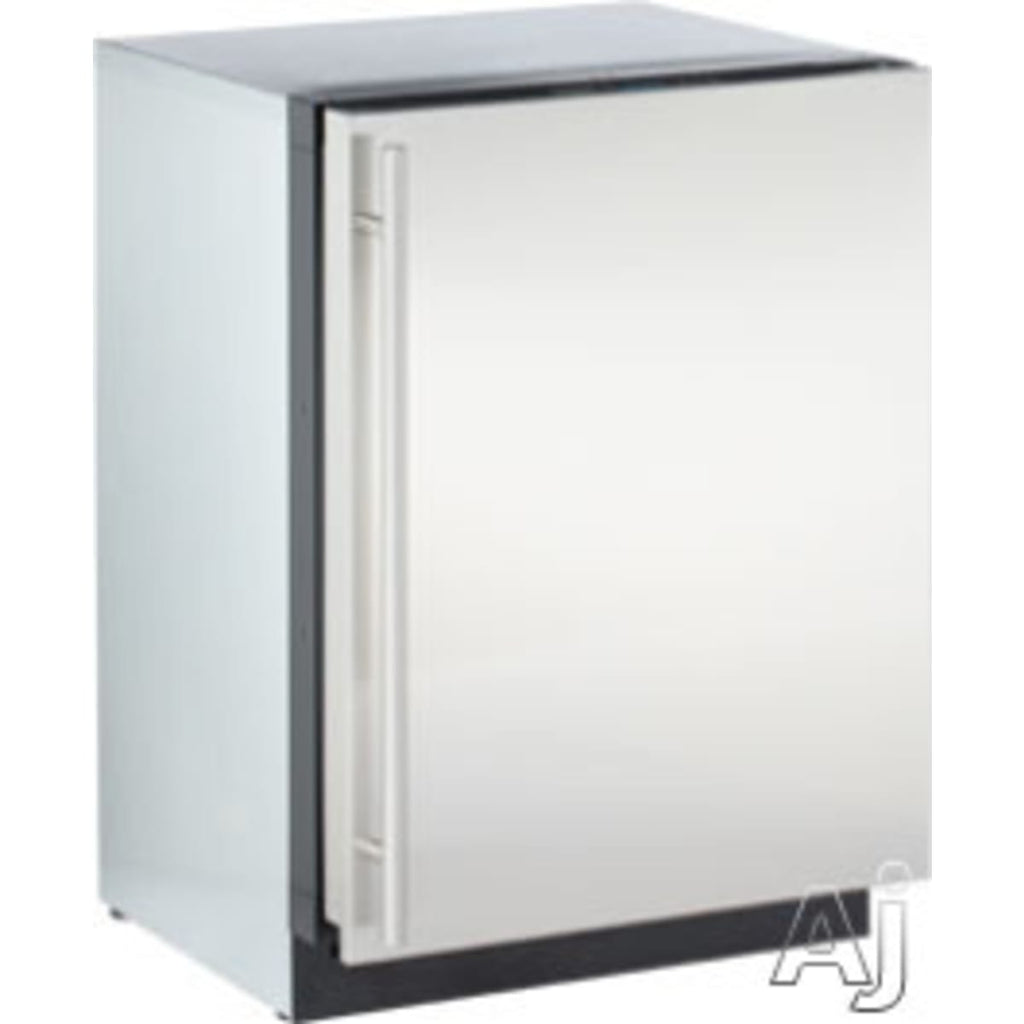 U-LINE U-3024RS-00B Modular 3000 Series 24 Inch Built-In Compact Refrigerator with 4.9 cu.ft. Capacity, Glass Right Hinge with Reversible Doors