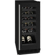 U-Line 1 Class UHWC115BG01A 15 Inch Wine Refrigerator with 3.0 Cu. Ft. Capacity, 3/4 Extension Wine Racks, LED Lighting
