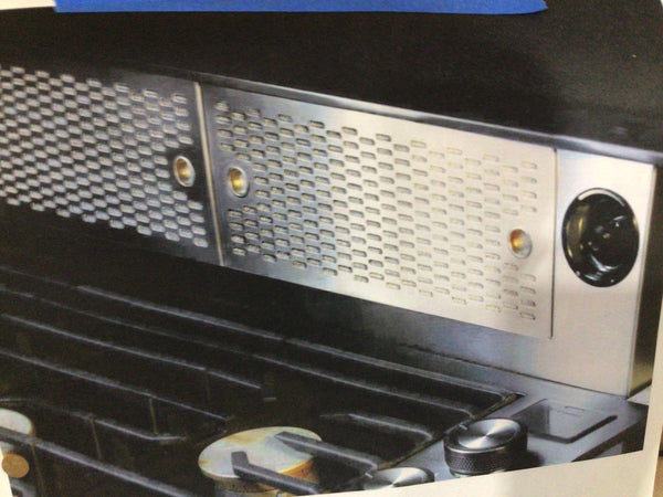 DACOR raised vent stainless steel design