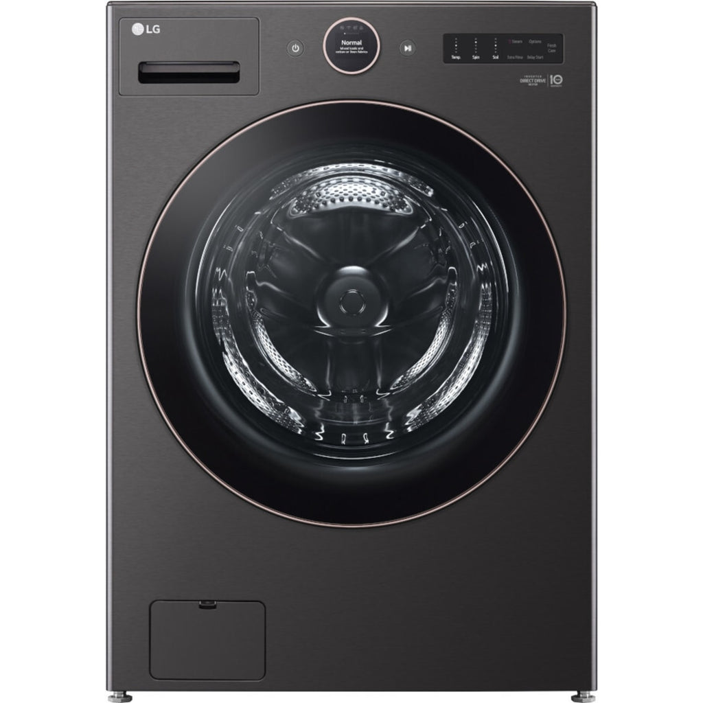 LG WM6500HBA 27 Inch Front Load Smart Washer with 5.0 Cu. Ft. Capacity, TurboWash™ 360°, Dial-A Cycle™, Wi-Fi, AI DD® Fabric Sensor, Smart Pairing