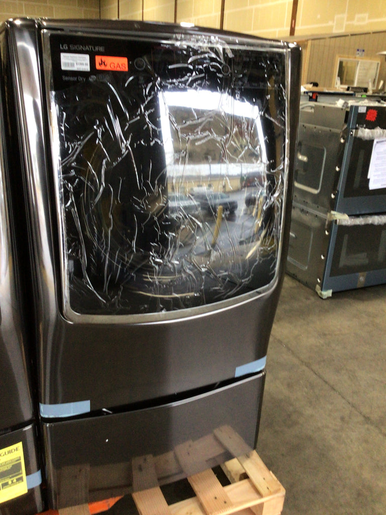 LG Signature refrigerator with damaged door