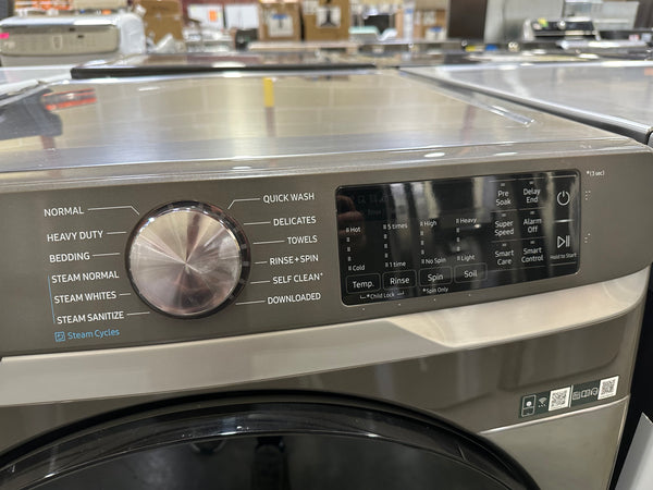 SAMSUNG front load washer control panel features