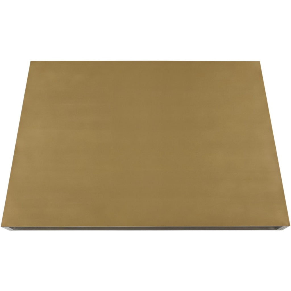Monogram brass finish range hood top